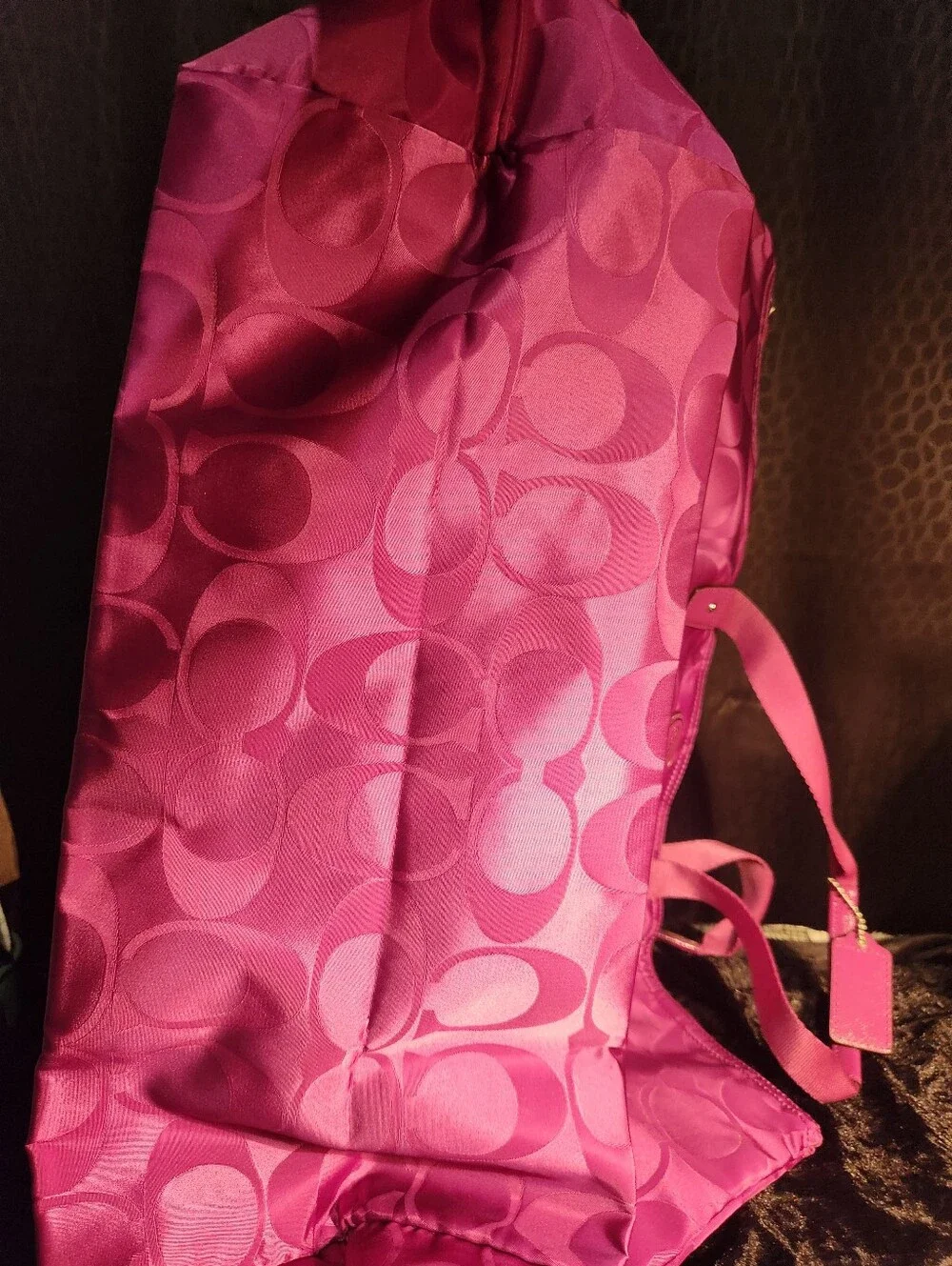Coach Purple Weekender Tote Bag Plus Free Gift